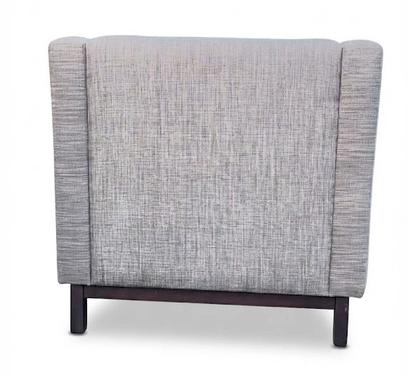 Contemporary wingback armchair | Compact Comfortable Living Chair | wooden legs - Image 3